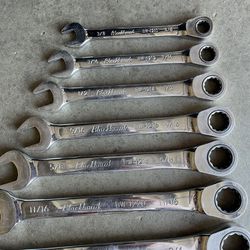blackhawk 7 piece racheting wrench set 3/8-3/4