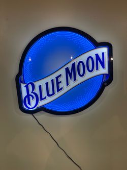 Blue moon led sign
