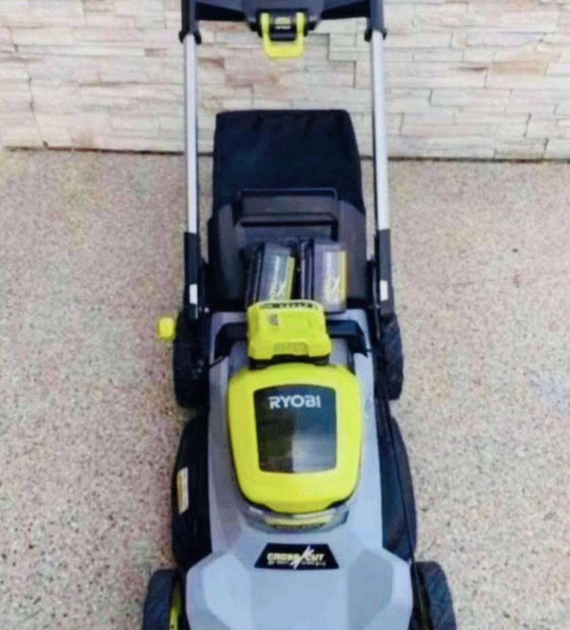 RYOBI 40V HP Brushless 21 in. Battery Walk Behind Dual Blade Self-Propelled Lawn Mower with Battery