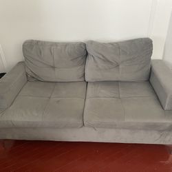 Small Grey Loveseat Couch