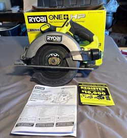 RYOBI 18V  HP Brushless Compact 6-1/2-inch Circular Saw PSBCS01B Tool Only, Box