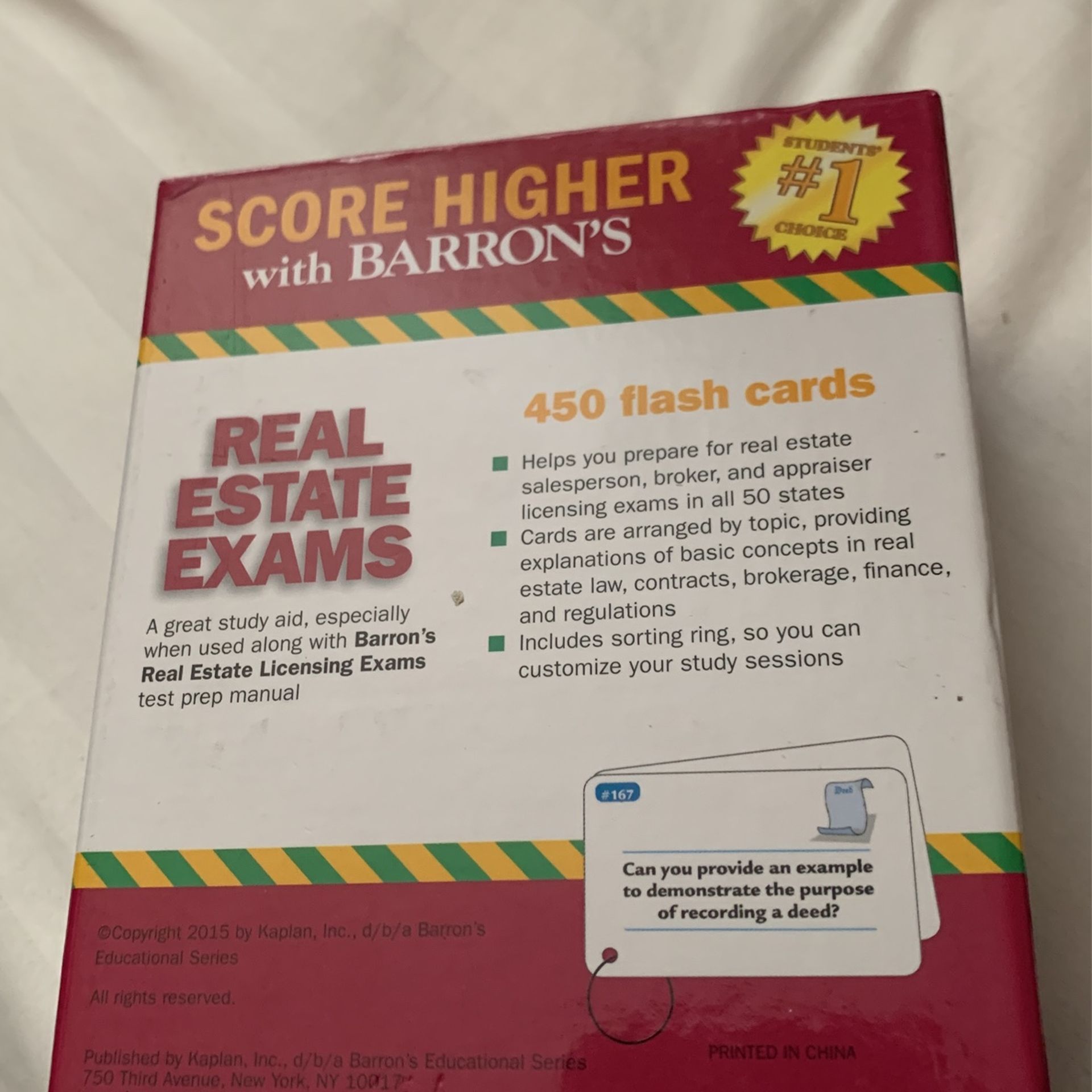 Real Estate Exam Flashcard Preparation