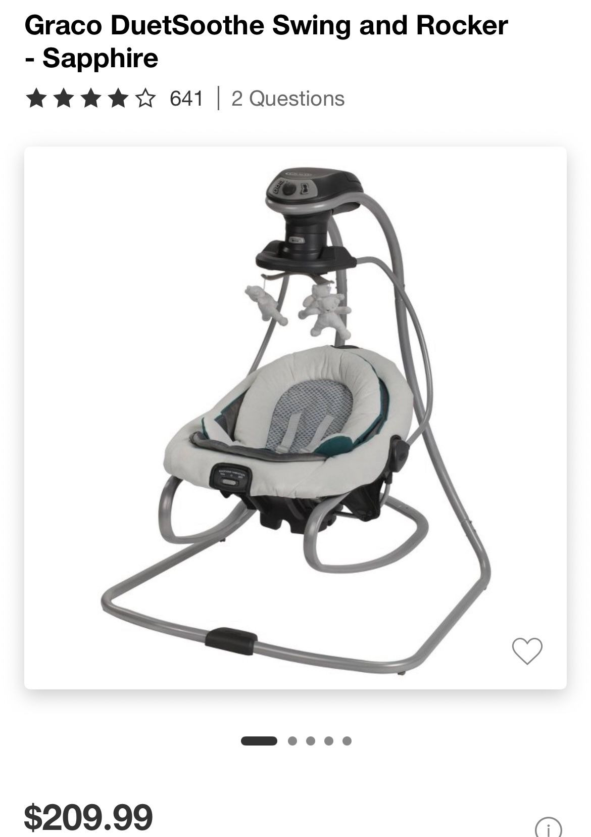 Graco Duetsoothe Swing And Rocker