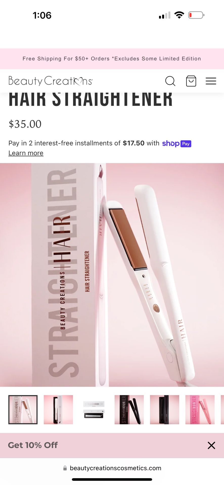 BC Hair Straightener And Curling Wand