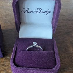 Ben Bridge Diamond Wedding Ring – 14KT White Gold – $599 (Never Worn)