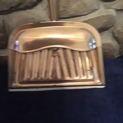 Vintage Copper Color Dustpan J V Reed