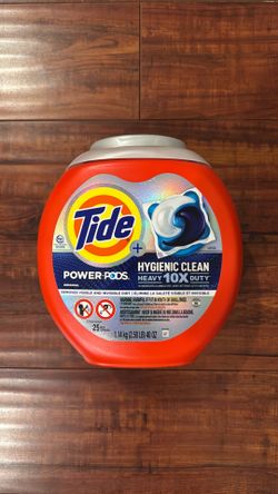 Tide POWER PODS (Bigger Pods) Hygienic Clean Heavy 10X Duty: ORIGINAL Scent 25 Pacs