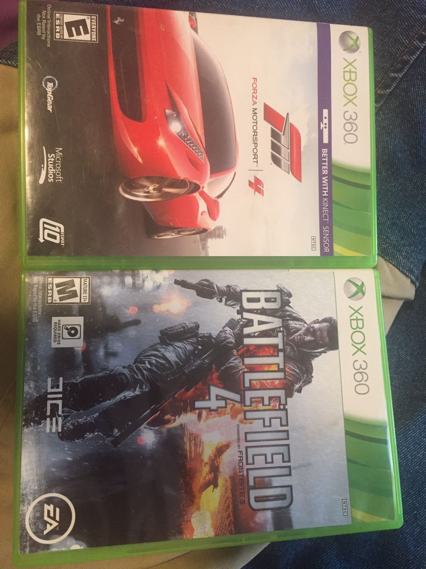 Xbox 360 games, $15