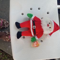 Santa-claus  Beanie Baby.    15O.   DOLLARS 