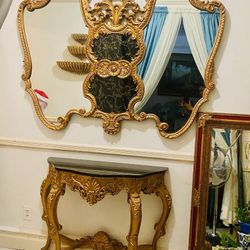 Antique Mirror Set 2 Pc