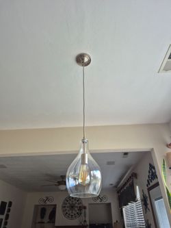 Glass Pendant Light Nickel