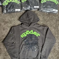 Sp5der Hoodie ‘Slime Grey’