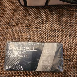 New 2 -12 Pack Of Procell 9 Volt Low Drain Batteries 