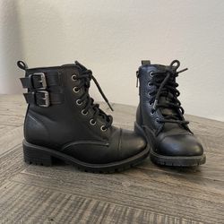 Black Combat Boots 