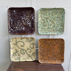 Multicolor Squares Metal Wall Art Home Decor 20.5”x20.5”