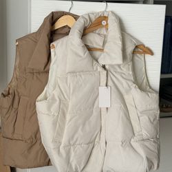 6 NEW Puffer Vests $60
