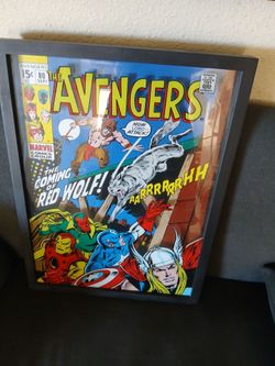 Framed Avengers Picture