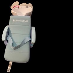 American Girl Blue Spa Chair w/ Shampoo Bowl for 18" Dolls