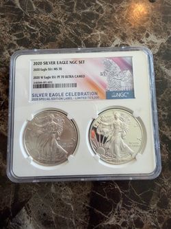 2020  SILVER EAGLE NGC SET