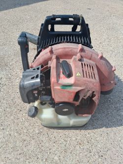 Red max backpack blower