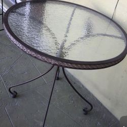 Round Glass Table