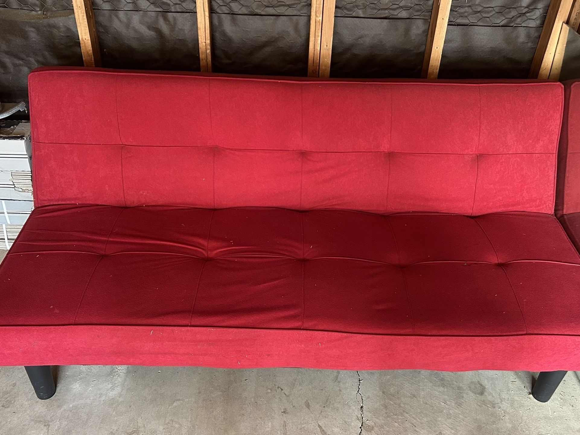 Red Couch Futon