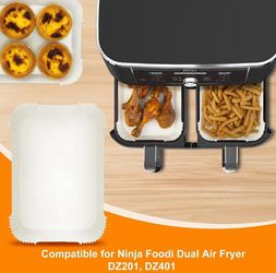Air Fryer Disposable Paper Liner for Ninja Dual,100PCS Air Fryer Liners  Rectangle 8.6x 5.5'', Air fryer Parchment Liners for Ninja DZ201 DZ401,  Ninja for Sale in Sanford, FL - OfferUp