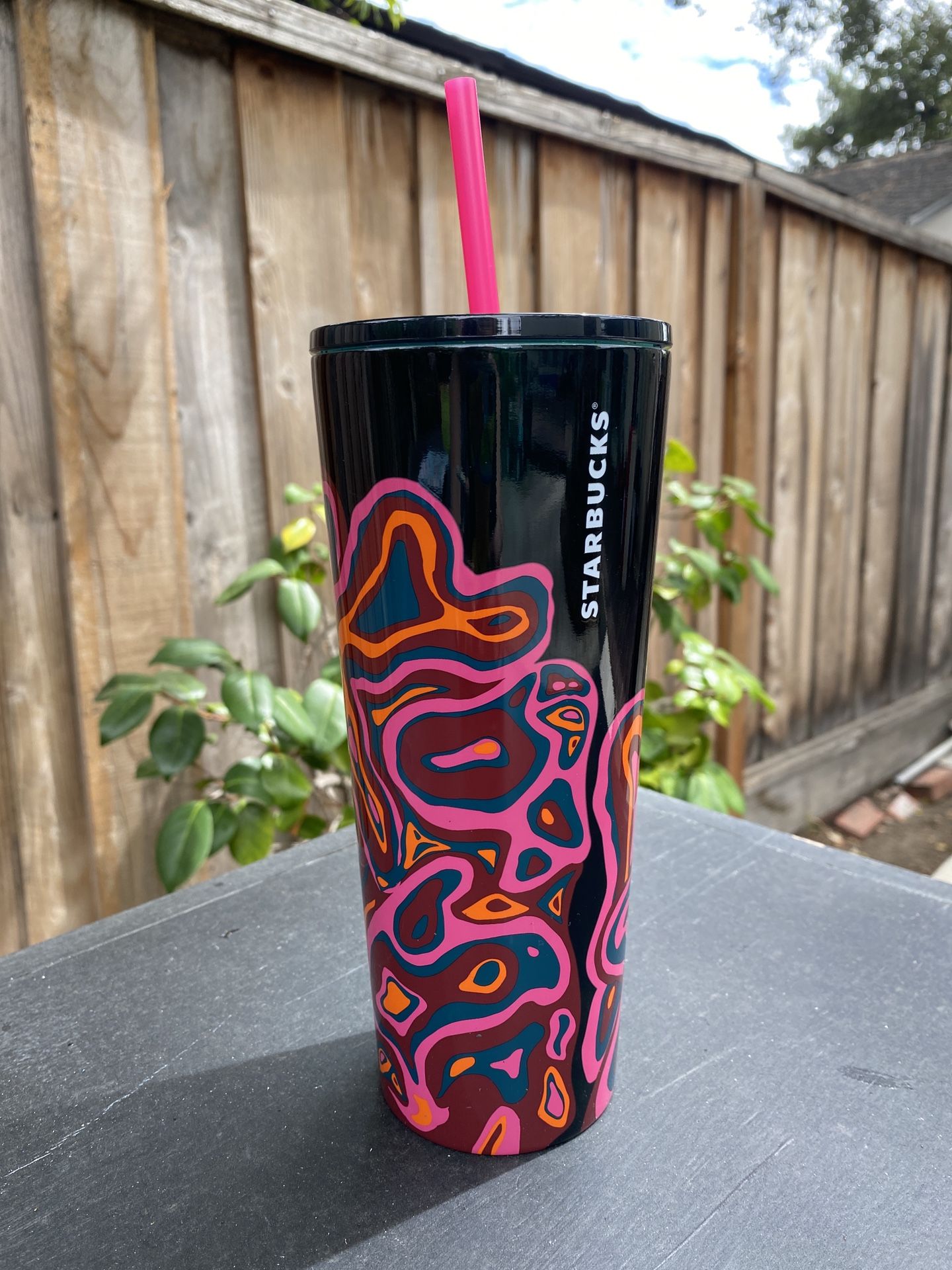 Starbucks Mushroom Cap Straw Tumbler Fox Rose Flower Pink Fall Winter 2022  - 24 oz Venti for Sale in Bellflower, CA - OfferUp