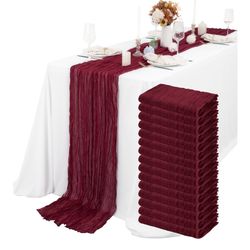 Cheesecloth Table Runner Decorations 