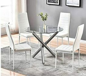 New 5pcs dining room table set