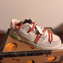 Nike OFF-WHITE Lot 13 dunks - Brand New, Never Worn Size 10.5