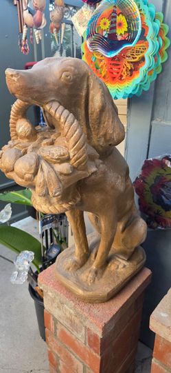 Dog statue