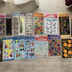 Assorted Stickers For scrapbooking Etc 