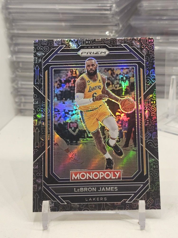 Lebron James Black Icons Prizm Monopoly