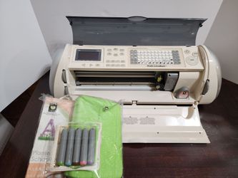 Cricut Expression Machine CREX001 Bundle + Tools, Cartridge & Pen Kits (No Cord)