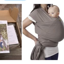 NEW Boba Baby Wrap Carrier - Original Baby Carrier Wrap, Baby Sling for Newborns - up to 35lb (Grey)
