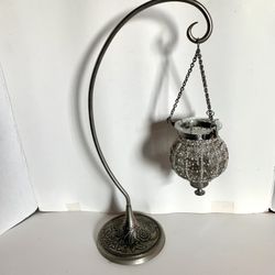 Moroccan Vintage Outdoor Lantern Candle holder Antique Blown Glass 
