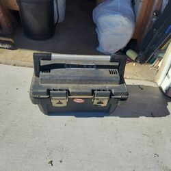 Stanley Plastic Tool Box And Random Hammers