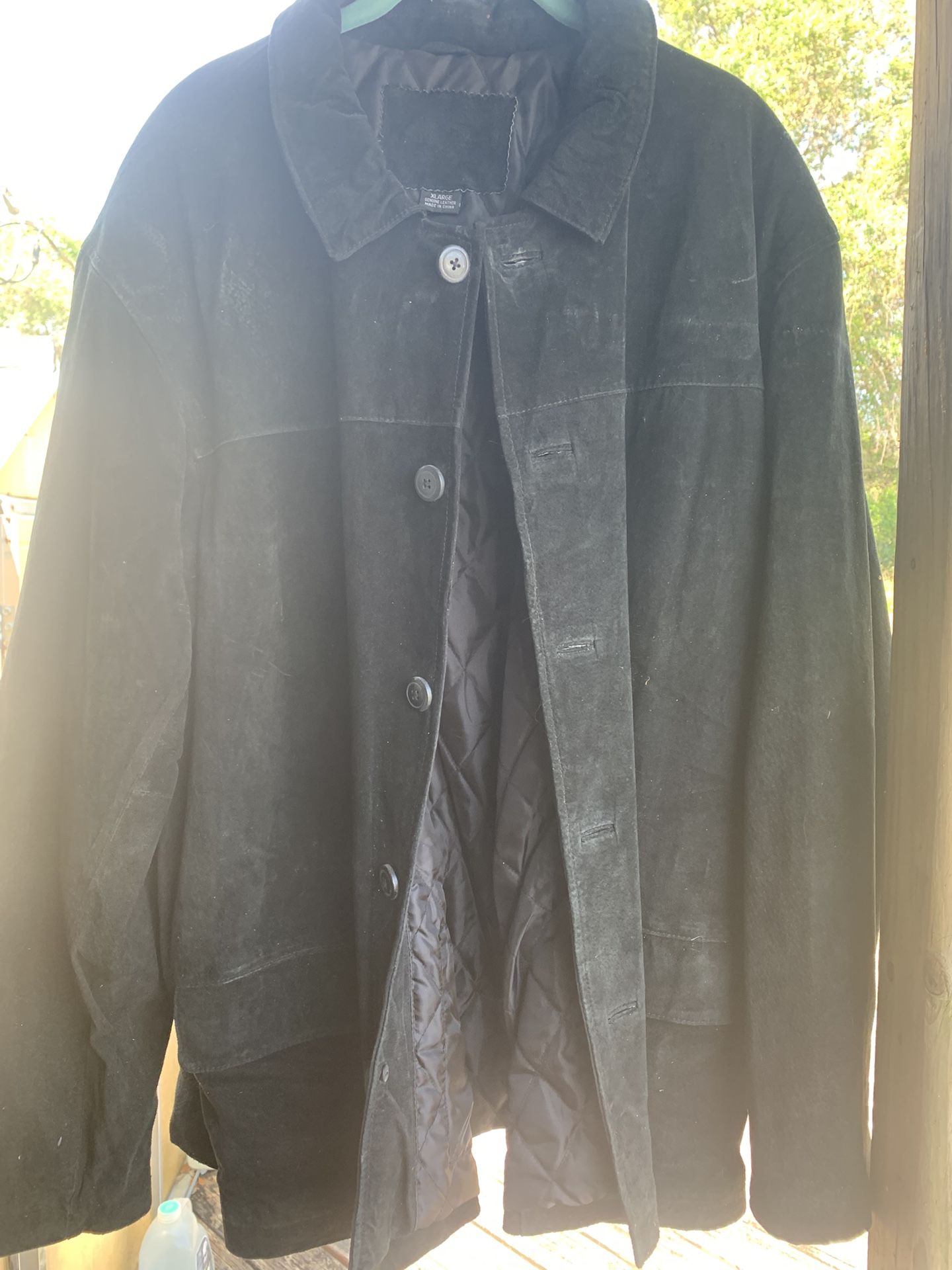 Men’s Xl Black Leather Jacket