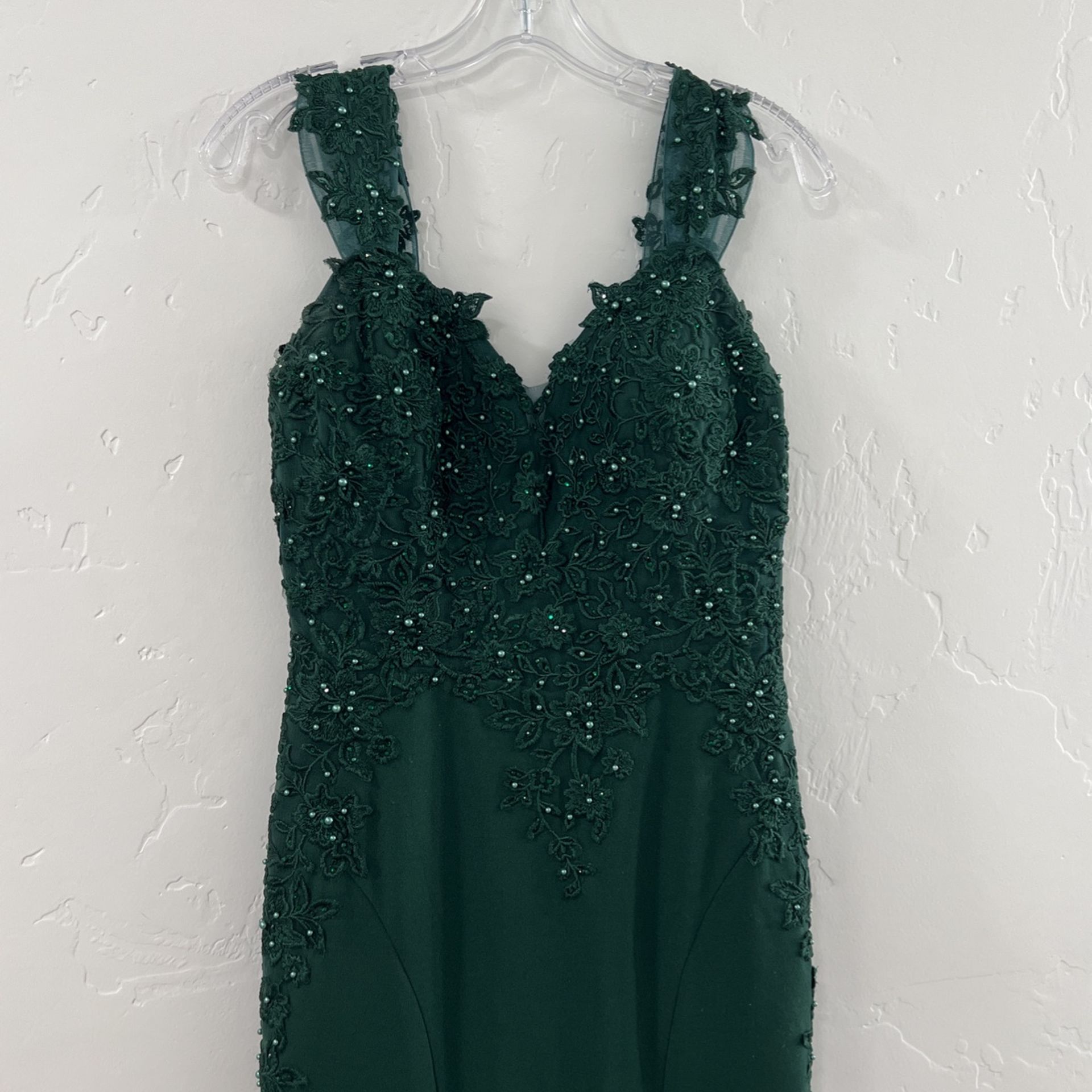 Beautiful Formal Forest Green Dress