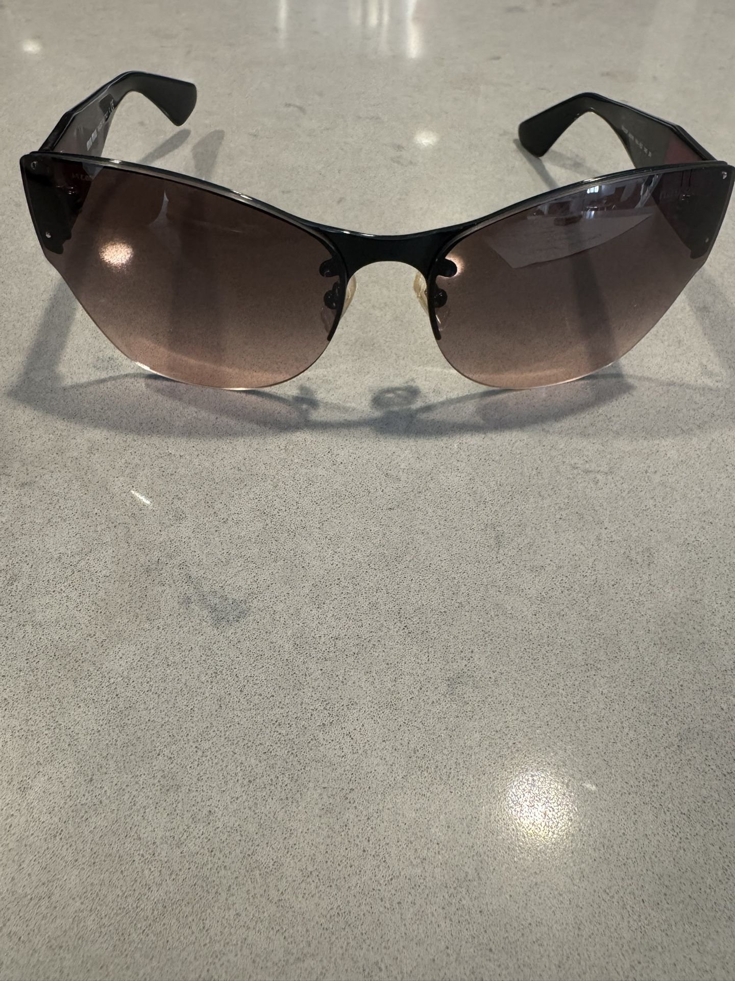 Miu Miu SMU52P rimless women’s glasses black w/red authentic no case