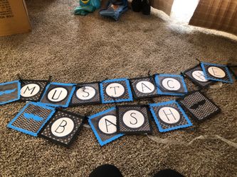 Mustache bash decorations