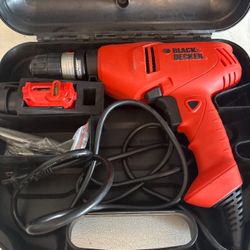 Black & Decker DR211 3/8" Corded Drill! (WMP012274), Laser Level & Carry Case