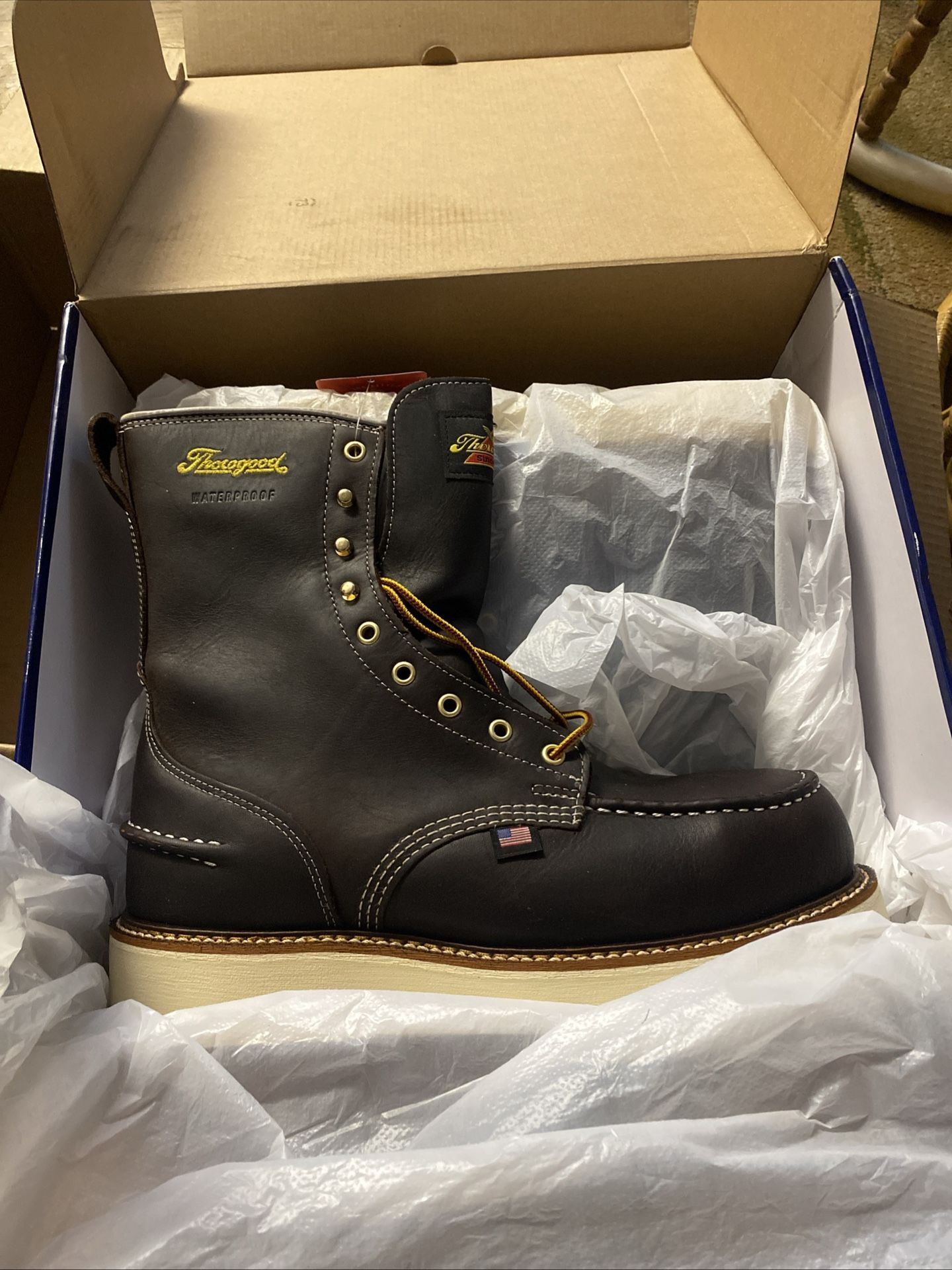 Thorogood (contact info removed) 1957 Series Briar Pitstop Waterproof Steel Toe U.S.A. 10