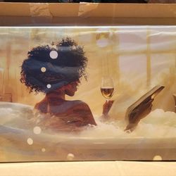 canvas / wall art "Read Between The Wines"