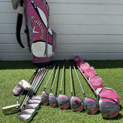 Callaway Solaire Gems Women’s Pink Golf set Graphite Shafts