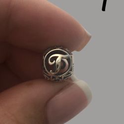 Brand New Sterling Silver 925 Letter T Charm