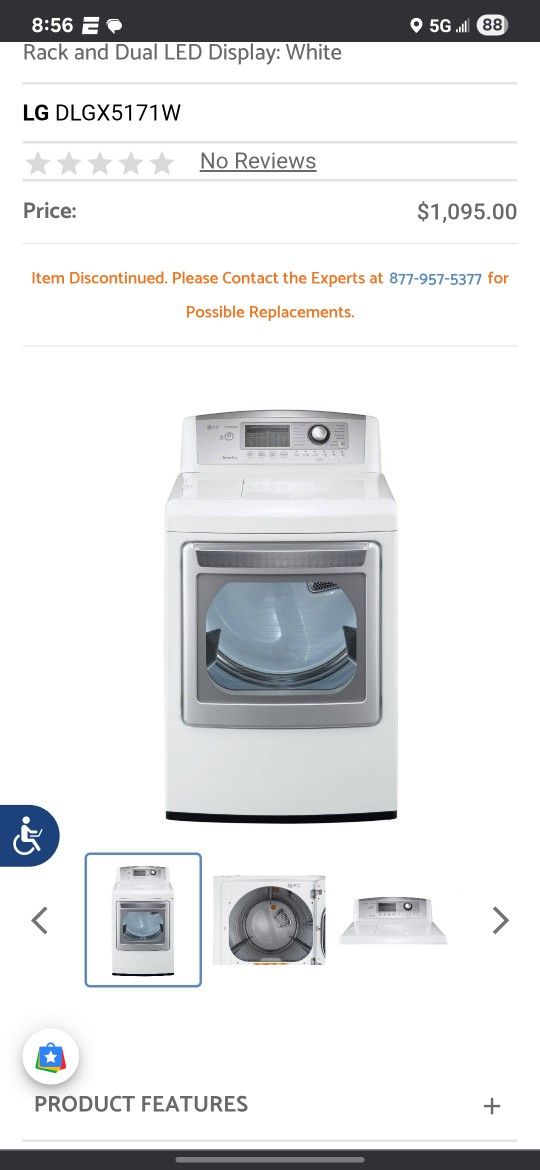 LG Gas Dryer
