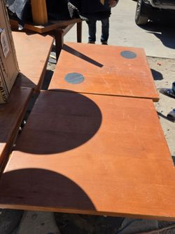 Wooden Cornhole Boards Set7