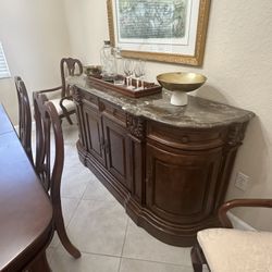 Gorgeous Buffet With  Marble Top $150